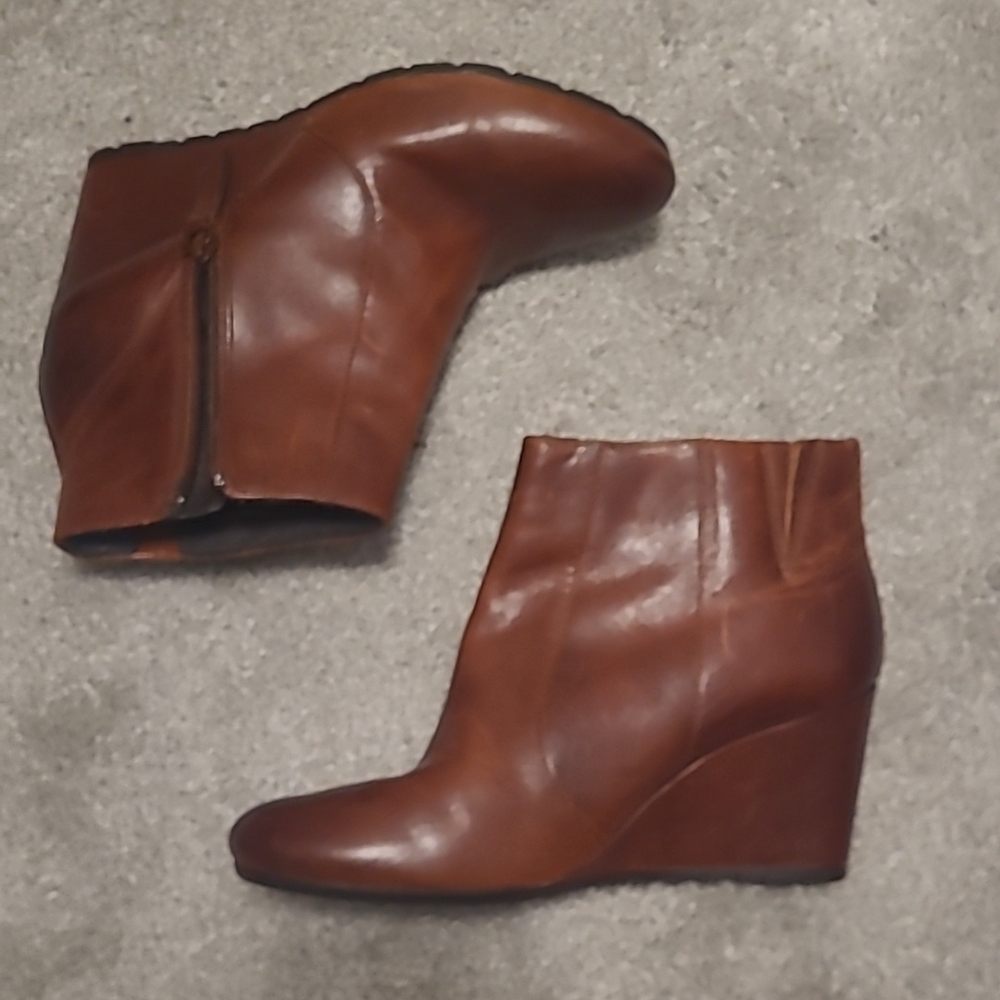 Brown Leather Ankle Boots